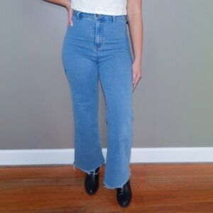 Anniewear High Rise Wide Leg Denim Jeans Size Small